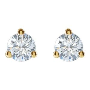14K Yellow Gold  1/5 CTW Lab-Grown Diamond Stud Earrings